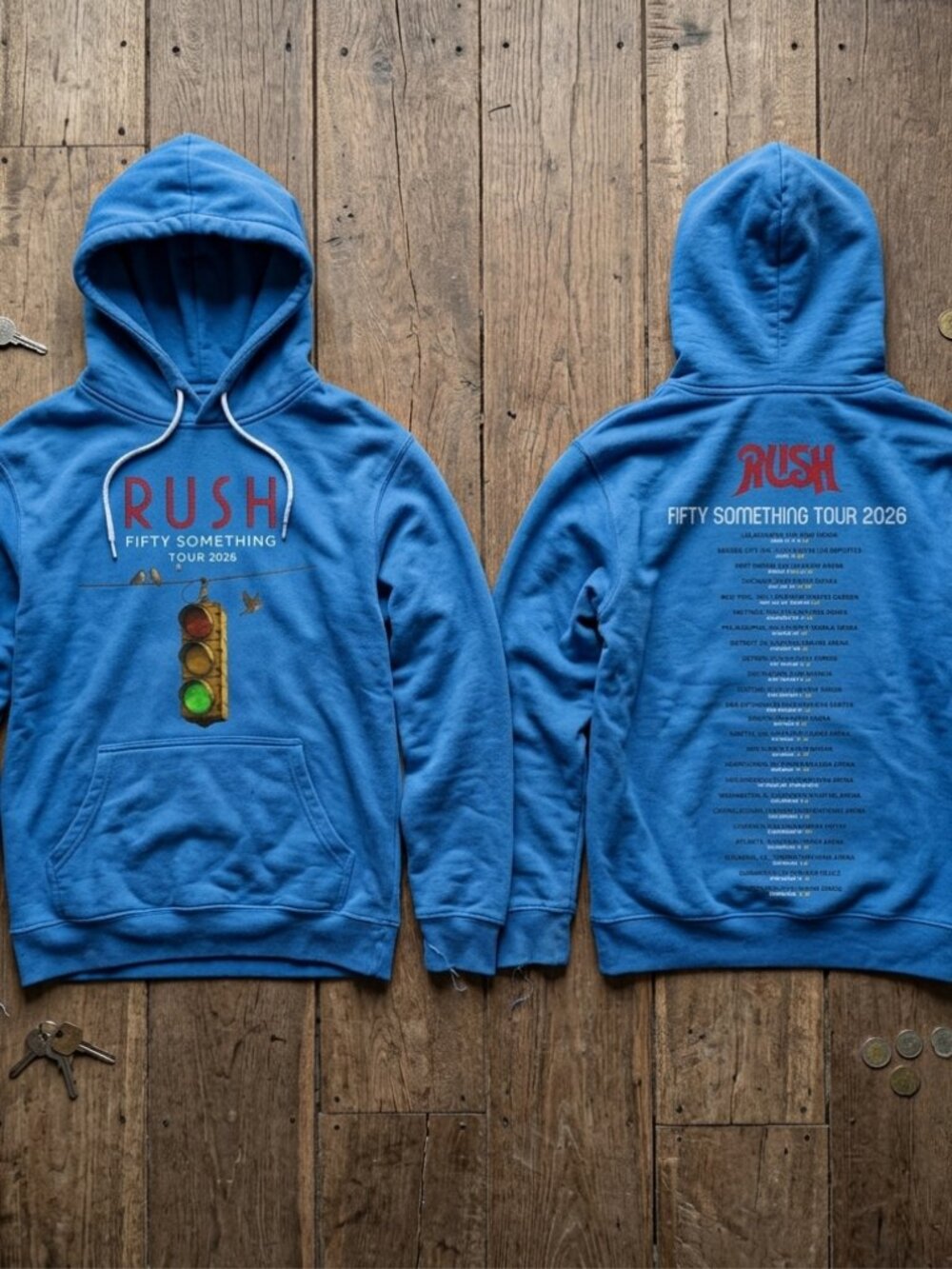 Rush Fifty Something Tour 2026 Hoodie Vintage Rock Band Pullover Sweatshirt